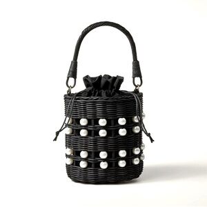NWT Pearl Embellished Basket Bucket Bag - kate spade new york x Target Black